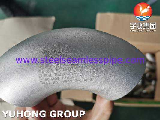 ASTM B363 WPT2 Khuỷu tay Titanium hợp kim thép Buttweld Fitting ASME B16.9