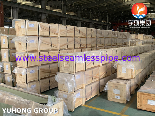 ASTM B111 C44300 Vàng hợp kim ống liền mạch cho máy trao đổi nhiệt
