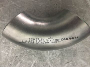 Miếng hàn lõm, ASTM A815 WP31803 / WPS32750 / S32760 90 Bằng cấp, LR ELBOW 1 &amp;quot;, 2&amp;quot;, 3 &amp;quot;, 4&amp;quot; 6 &amp;quot;SCH40 BW B16.9