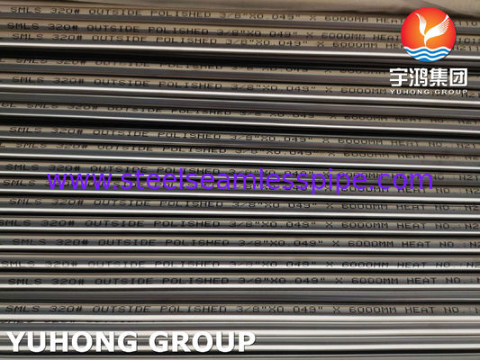 ASTM A269 TP316L Ống thép không gỉ sáng được đánh bóng hoàn thiện ống 320 Grit