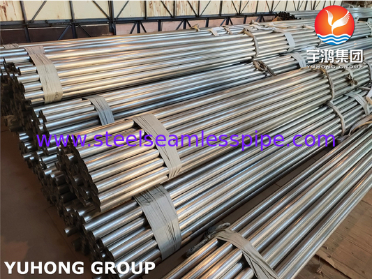 ASTM A249 / ASME SA249 TP304 ống hàn thép không gỉ, sợi nướng sáng, cuối đơn giản