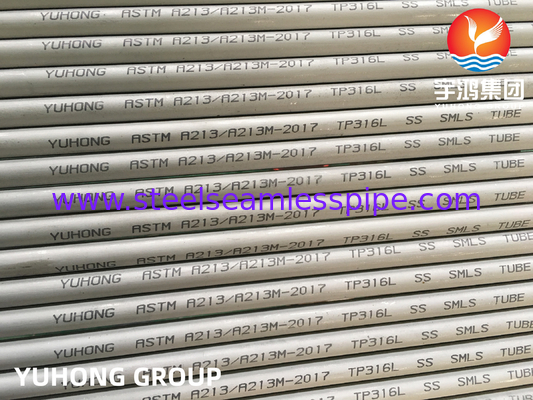 ASME SA213 TP316L 35x2x8000MM Bụi nồi hơi chảo liền cho máy trao đổi nhiệt