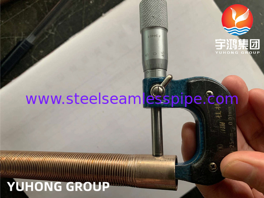 ASTM B111 C70600 đồng niken ống có vây thấp O61 cho máy làm mát dầu
