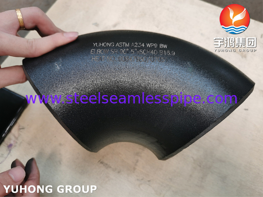 ASTM A234 WP9 CL1 90° Cánh tay BW SR 5&quot; SCH40 Bộ kết hợp ống liền mạch