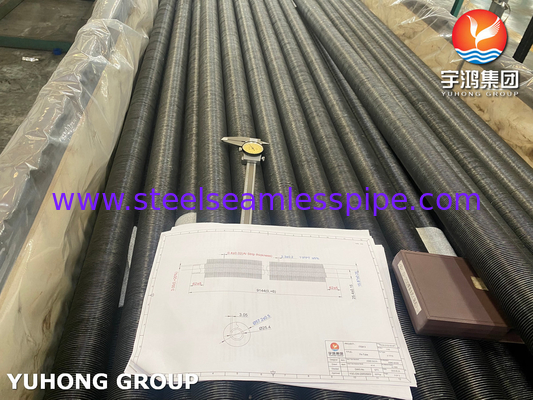 Asme Sa210 lớp A1 ống có vây thép carbon với vây nhôm loại G nhúng