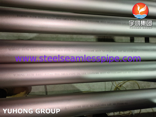 ASTM B407 UNS N08800 Incoloy 800 hợp kim niken ống liền mạch ABS được phê duyệt