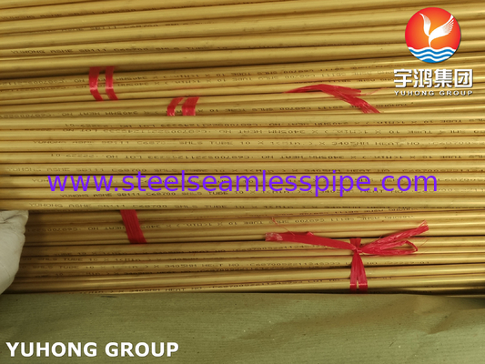 ASME SB111 C68700 ống đồng liền mạch để khử muối nước biển