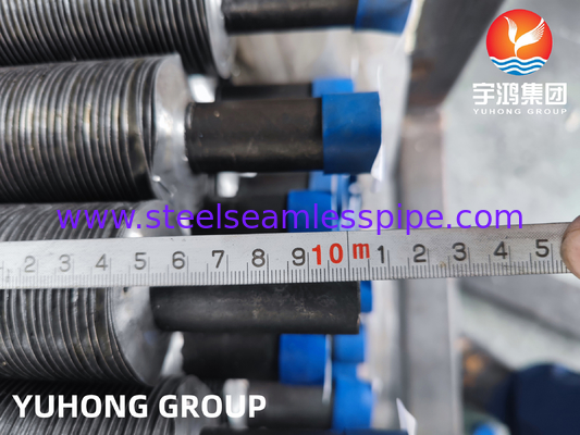 Bụi G có vây nhúng ASTM A179 Bụi thép cacbon +AL 1060 Vây cho máy làm nóng trước không khí