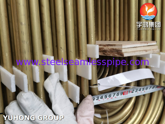 ASTM B111 UNS C68700 ống đồng nhôm ống trao đổi nhiệt U Bend liền mạch