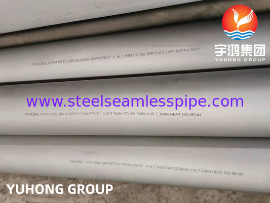 ASTM B535 NO8330 ống không may bằng thép hợp kim chịu nhiệt độ cao