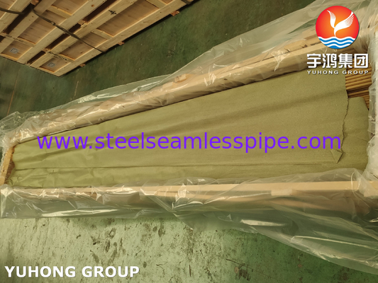 Ống đồng thau nhôm liền mạch ASME SB111 C68700 O61 cho bó ống trao đổi nhiệt