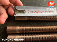 ASTM B111 C70600 CUNI 90/10 Đồng đồng niken hợp kim ống có vây thấp cho bộ sưởi
