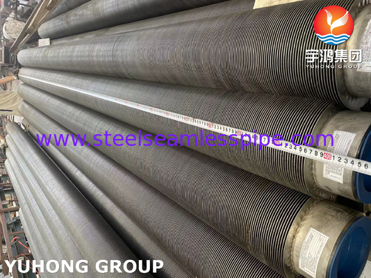 ASTM A376 TP347H S34709 Bụi vây xoắn ốc cao tần số được hàn bằng thép không gỉ