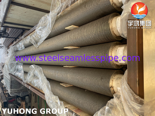 ASTM A376 TP347H S34709 Bụi vây xoắn ốc cao tần số được hàn bằng thép không gỉ