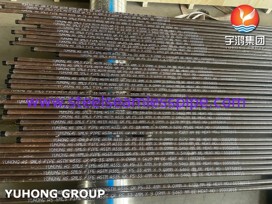 ASTM A335 P5 / X11CrMo5 kim loại hợp kim thép ống liền mạch ống nồi áp cao