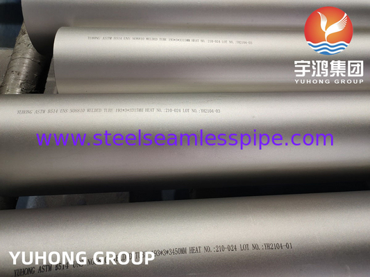 ASME SB514 Incoloy 800H Weld Tube thép hợp kim niken-thép-chrom cho dịch vụ ăn mòn chung