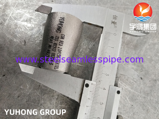 JIS B2312 SS304 Máy giảm dây hàn Buttless Reducer ECC Reducer Stainless Steel Fittings