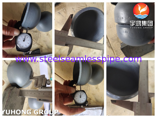 ASME B16.9 ASTM A234 WPB Thiết bị ống thép carbon Thiết bị phủ màu đen
