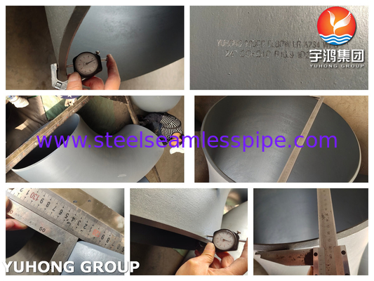 ASME B16.9 ASTM A234 WPB Thiết bị ống thép carbon Thiết bị phủ màu đen