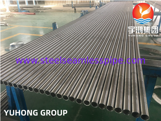 ASME SB163 N08825 ống không may hợp kim niken cho máy ngưng tụ và máy trao đổi nhiệt