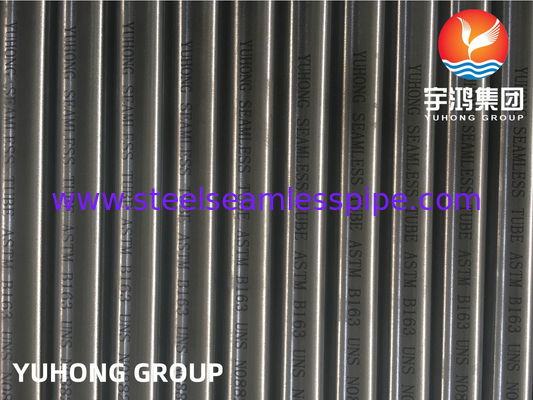 ASME SB163 N08825 ống không may hợp kim niken cho máy ngưng tụ và máy trao đổi nhiệt