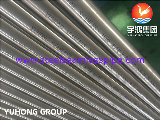 ASME SB163 N08825 ống không may hợp kim niken cho máy ngưng tụ và máy trao đổi nhiệt
