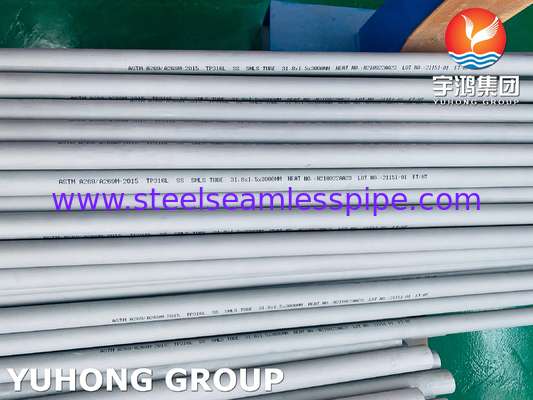 ASTM A269 316L ống nồi hơi thép không gỉ cho dịch vụ chống ăn mòn chung
