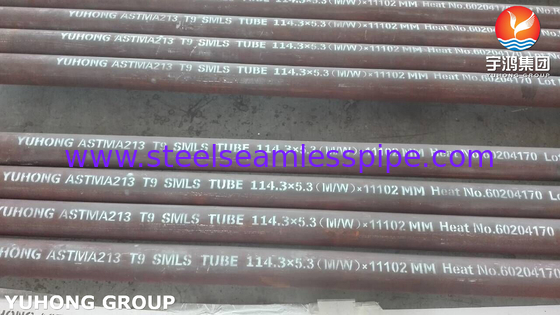 ASME SA213 T9 ống liền mạch thép hợp kim cho lò đốt ống truyền nhiệt ống chiếu