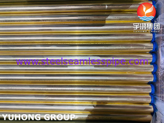 ASTM B111 C44300 / DIN CuZn28Sn1 ống không may bằng đồng ống trao đổi nhiệt