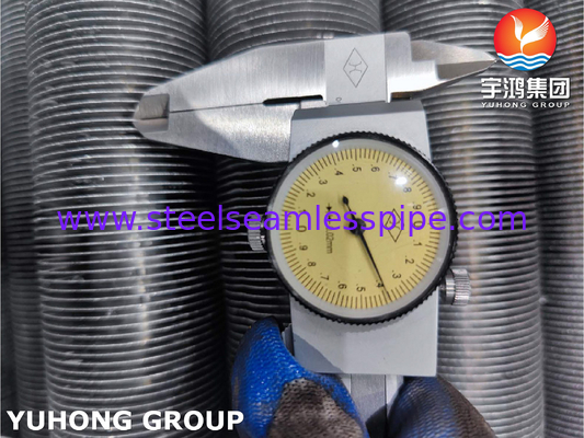 Máy trao đổi nhiệt ống có vây, loại ép, ASTM A213 TP304 với nhôm 6063