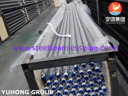 Máy trao đổi nhiệt ống có vây, loại ép, ASTM A213 TP304 với nhôm 6063