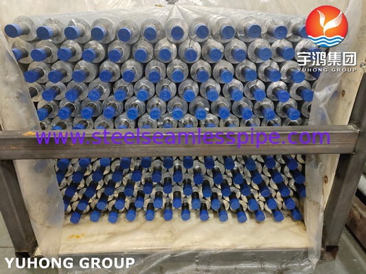 Máy trao đổi nhiệt ống có vây, loại ép, ASTM A213 TP304 với nhôm 6063