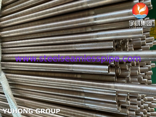B111 C70600 Máy làm mát không khí bằng hợp kim đồng Nickel đồng đồng bằng ống cánh thấp cho máy trao đổi nhiệt