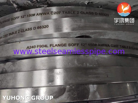 ASTM A240 F904L 1.4539 AWWA C207 SOFF Flange cho hệ thống đường ống