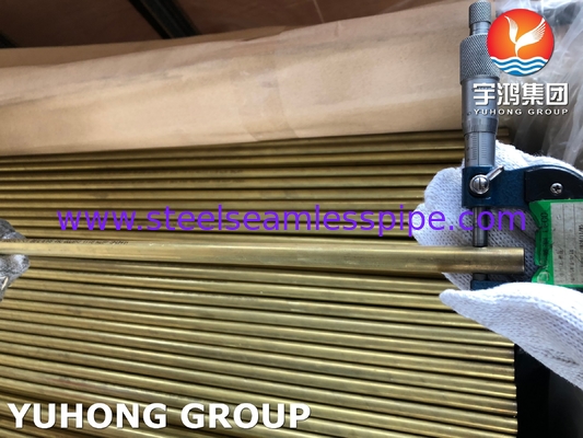 ASTM B111 C68700 / CuZn20Al2 ống đồng nhôm liền mạch cho máy trao đổi nhiệt