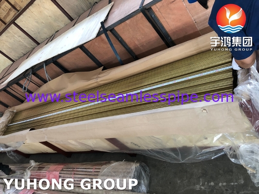 ASTM B111 C68700 / CuZn20Al2 ống đồng nhôm liền mạch cho máy trao đổi nhiệt