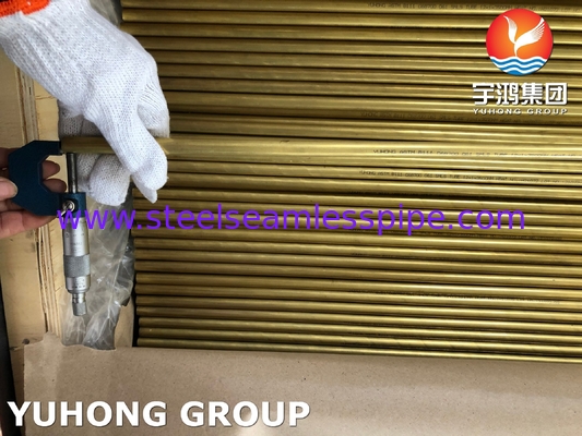 ASTM B111 C68700 / CuZn20Al2 ống đồng nhôm liền mạch cho máy trao đổi nhiệt