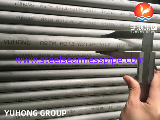 ASME SA213 TP316L ống thép không gỉ liền mạch BWG 20 0.89mm cho máy làm mát khô
