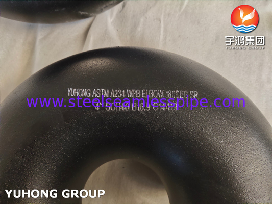 Phụng thép Buttweld ASTM A234 WPB Thép carbon 90/180 độ SR Cúp tay