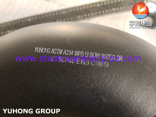 Phụng thép Buttweld ASTM A234 WPB Thép carbon 90/180 độ SR Cúp tay