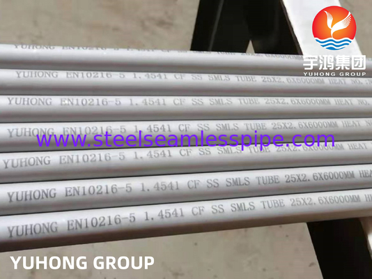 EN10216-5 1.4541 Bụi không may cho sản xuất điện và ngành công nghiệp dầu khí