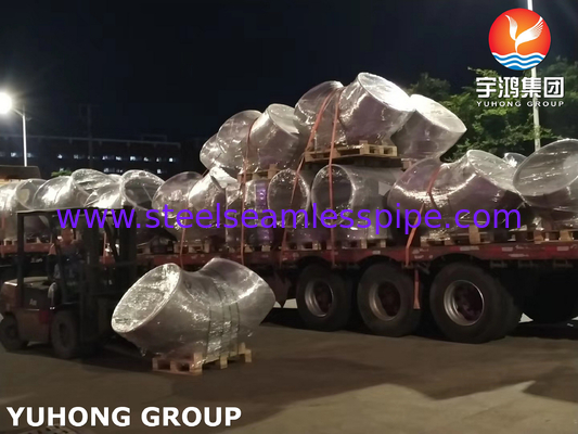 EN 10253-2 1.4541 Chuỗi đít đường kính lớn phù hợp với khuỷu tay 90 độ