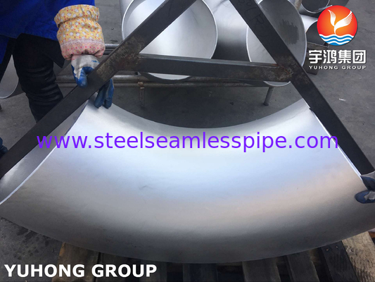 EN 10253-2 1.4541 Chuỗi đít đường kính lớn phù hợp với khuỷu tay 90 độ