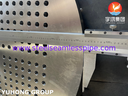 ASTM A182 F316L / 1.4404 Bảng ống thép không gỉ Bộ trao đổi nhiệt tấm ống
