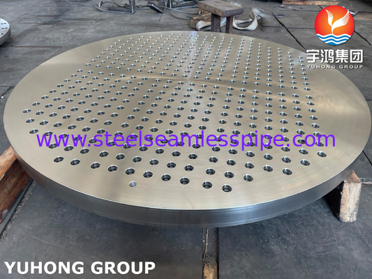 ASTM A182 F316L / 1.4404 Bảng ống thép không gỉ Bộ trao đổi nhiệt tấm ống