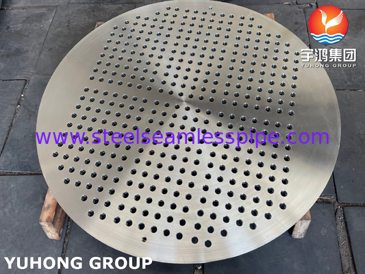 ASTM A182 F316L / 1.4404 Bảng ống thép không gỉ Bộ trao đổi nhiệt tấm ống