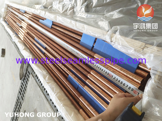 C12200 Bụi ống cánh thấp đồng hợp kim ống cánh đồng cho máy bay bốc hơi