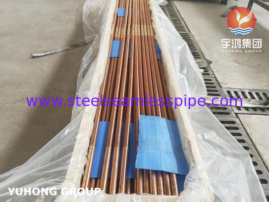 C12200 Bụi ống cánh thấp đồng hợp kim ống cánh đồng cho máy bay bốc hơi