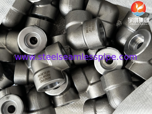 ASTM A182 F92 1/2 Inch 90° Cổ tay # 6000 ASME B16.11 SW cho nhà máy điện