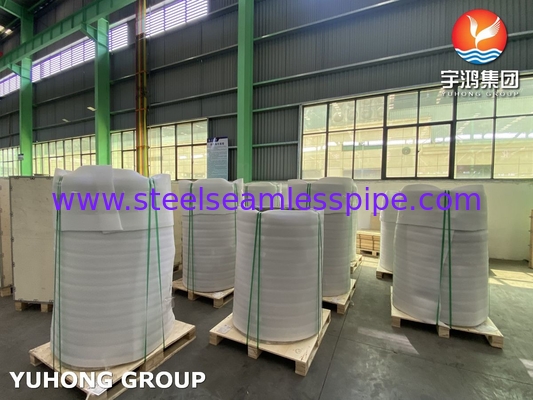 Thép không gỉ ống cuộn nhựa nhựa sáng TP304